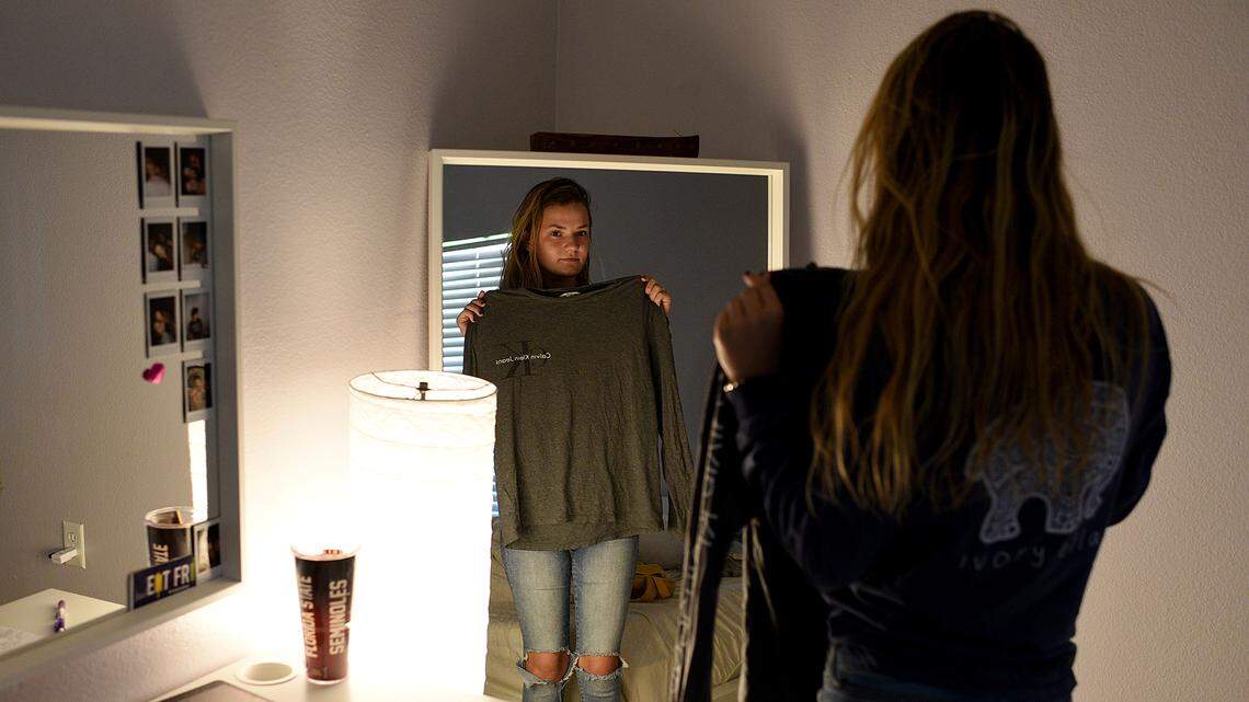 Lizzy Martinez, 17, was asked by a school official at Braden River High to cover her nipples with Band-Aids, as she was causing a "distraction."