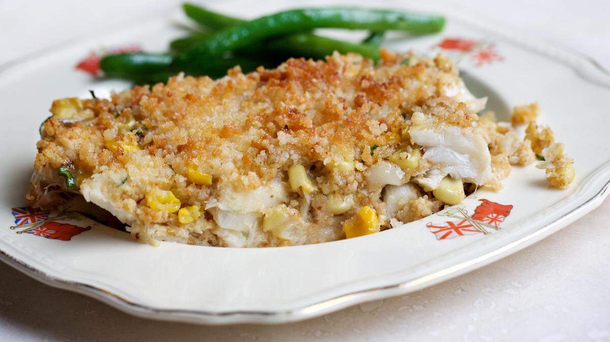 Cod and corn chowder pie. The Washington Post