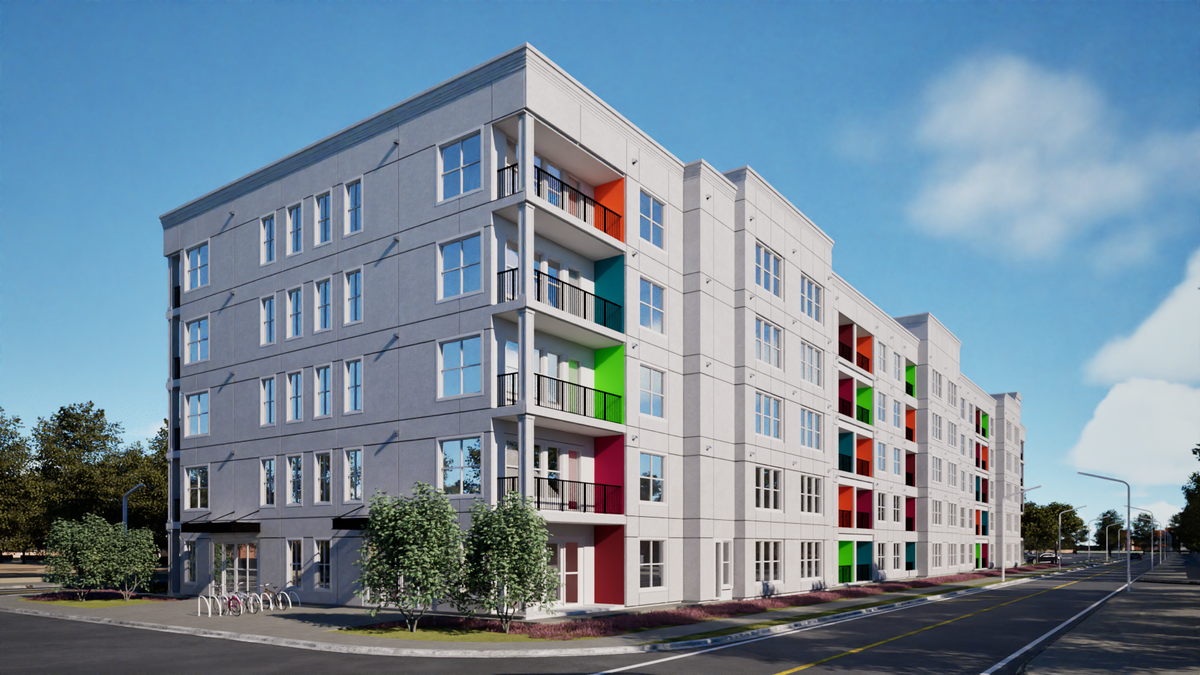 Pearl Homes plans to build a five-story apartment complex at 1525 Eighth Avenue Drive W., the current site of the Bradenton Shuffleboard Club.