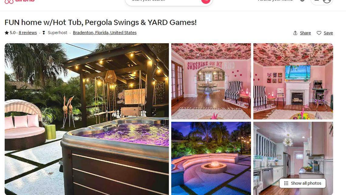 A luxury Airbnb rental in Bradenton goes viral for flamingo-pink colors, fun amenities