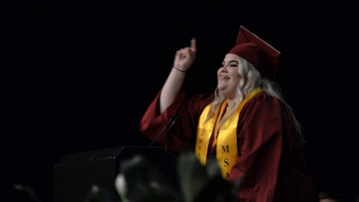Gina Zaffino was one of seven student speakers at Manatee School for the Arts 2019 graduation ceremony.