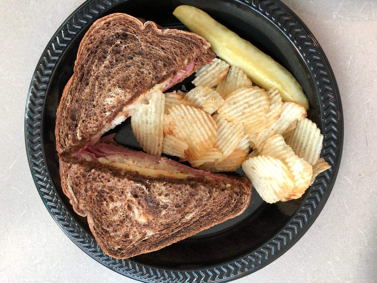 The grilled Reuben is offered for $7.95 at Bandit’s Cafe. The restaurant is located on the ground floor of the Manatee County Judicial Center, 1051 Manatee Ave. W.