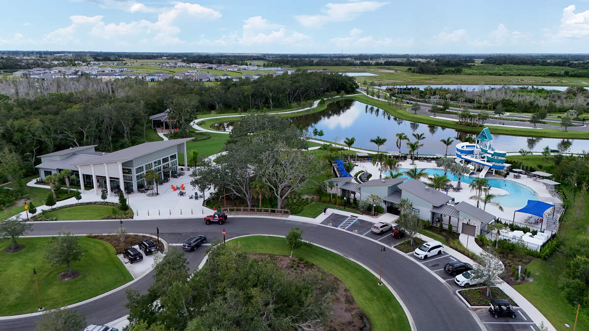 A year after Manatee County leaders said they would charge developers more to pay for the impacts of growth, over $14 million remains frozen in a high-stakes legal battle. Camp Creek amenities in North River Ranch.