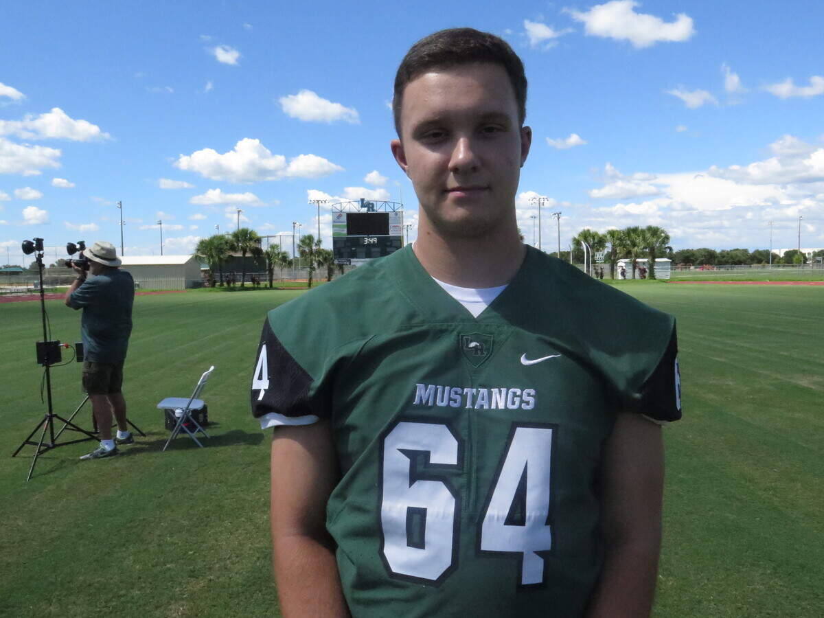 Lakewood Ranch offensive lineman John Riley