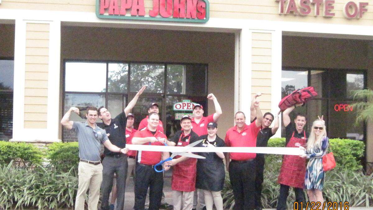 A ribbon cutting was held for Papa John's Pizza, 1779 Lakewood Ranch Blvd., Bradenton. The company offers pizza made from fresh dough and ingredients available in the restaurant or for carryout or delivery. 
 For more information, call 941-216-4545 or papajohns.com. 
 Do you have a ribbon cutting you'd like to submit? Send it to Angie Monroe at amonroe@bradenton.com. 
 Photo courtesy of Manatee Chamber of Commerce.