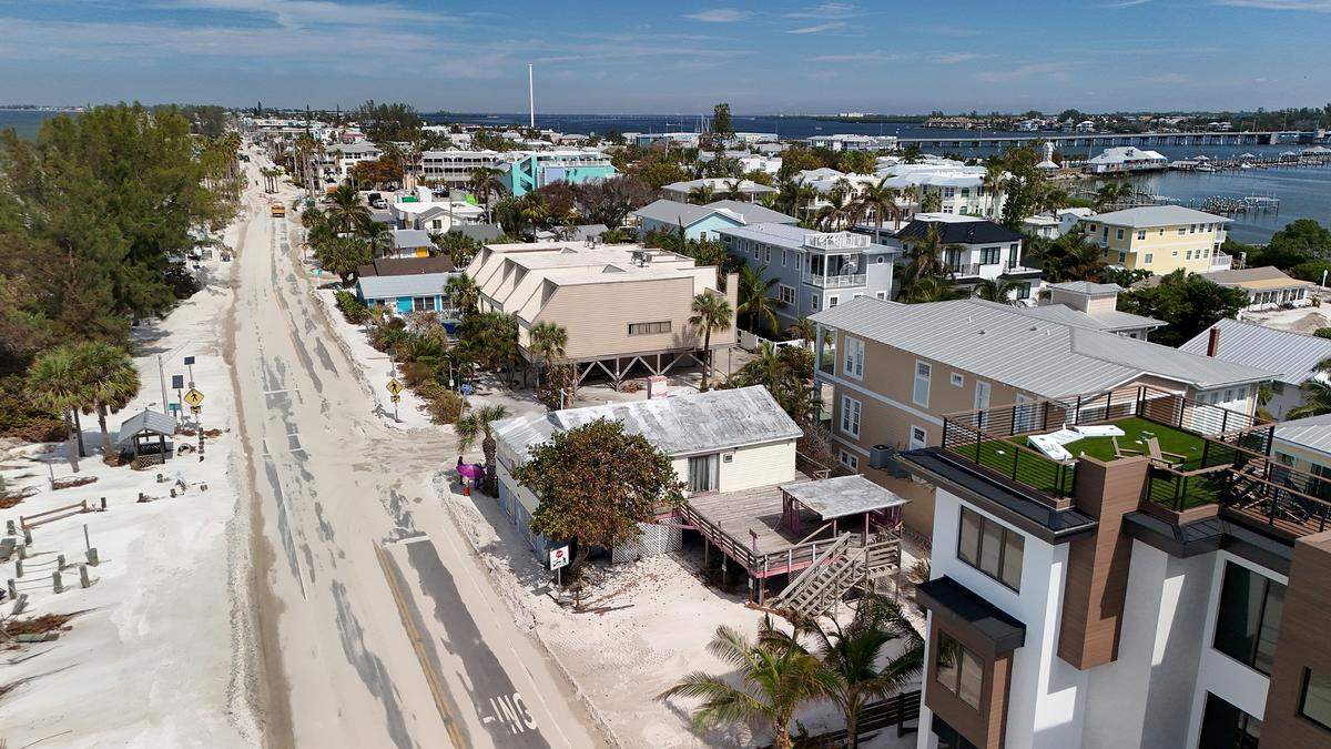 Bradenton Beach after Hurricane Helene on Oct. 2, 2024.