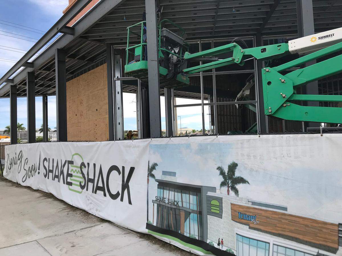 The Shake Shake Restaurant near the Mall at UTC is under construction and expected to open in 2019.