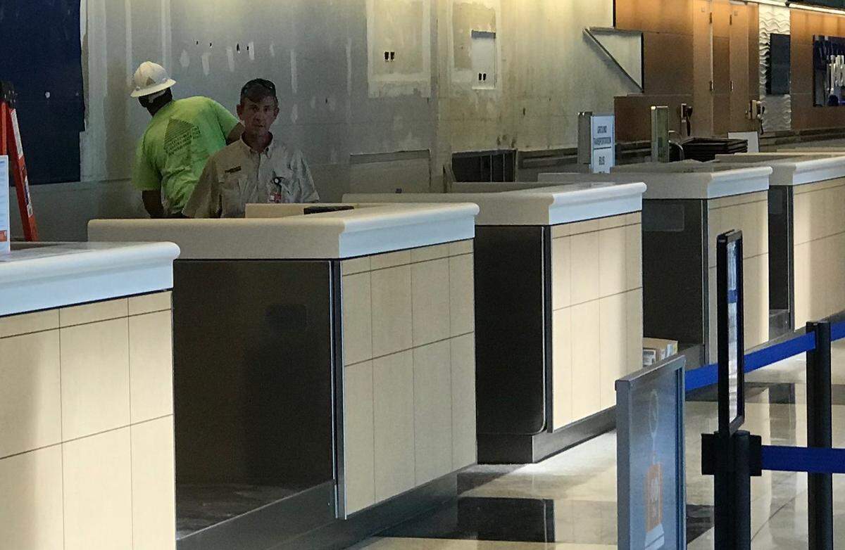 The Sarasota Manatee Airport Authority approved a contract Monday to prepare a portion of the SRQ terminal for a Frontier Airlines passenger ticket area.