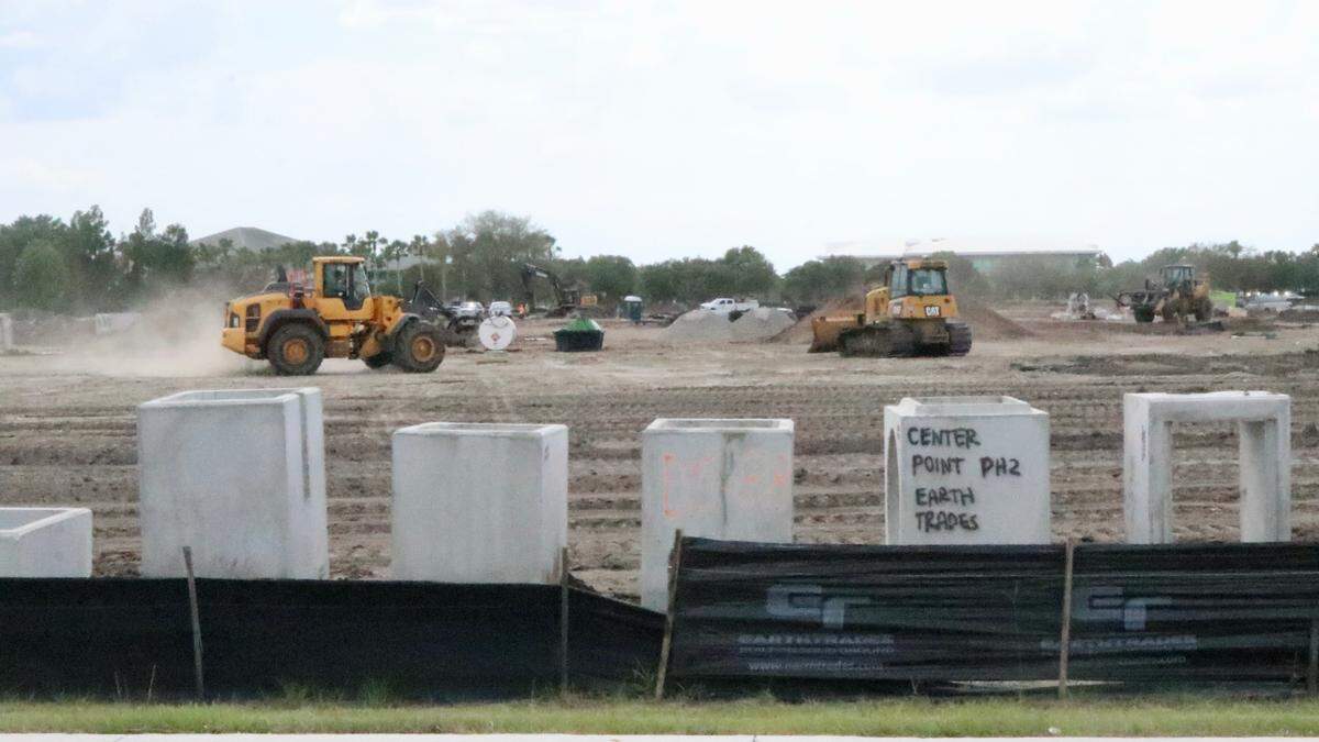 5/19/2021--Casto is rapidly moving forward with the its 50-acre Center Point Waterside development, located south of University Parkway and east of Lakewood Ranch Boulevard.