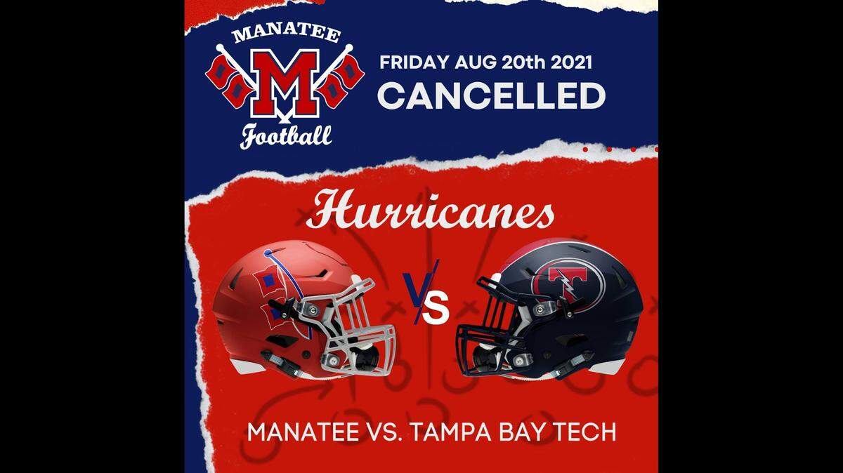 Manatee High football game canceled
