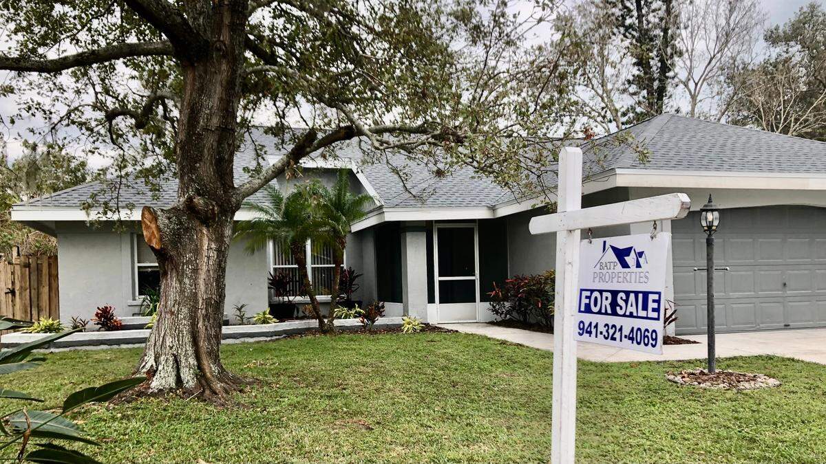 Prices for existing single-family homes in the Bradenton area remained near record highs in September, although the number of sales dropped off sharply from the same month a year ago. Inventory was up from a year ago, including this home photographed 10/19/2022.
