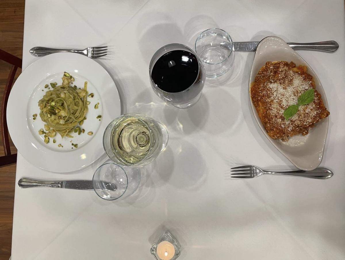 Ristorante Ragu Cucina Italiana recently opened at 336 8th Ave. W., Palmetto, serving authentic Italian cuisine. Shown above are linguine and lasagna dishes.
