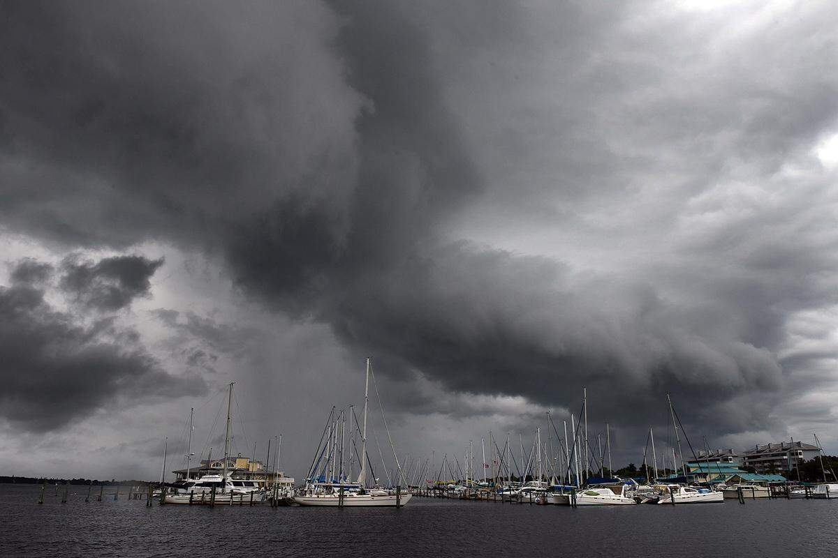 Storms brew above the Regatta Pointe Marina in Palmetto in this file photo. The marina’s leasing rights are being sold to a national marina company that is currently the largest marina operator in the United States.