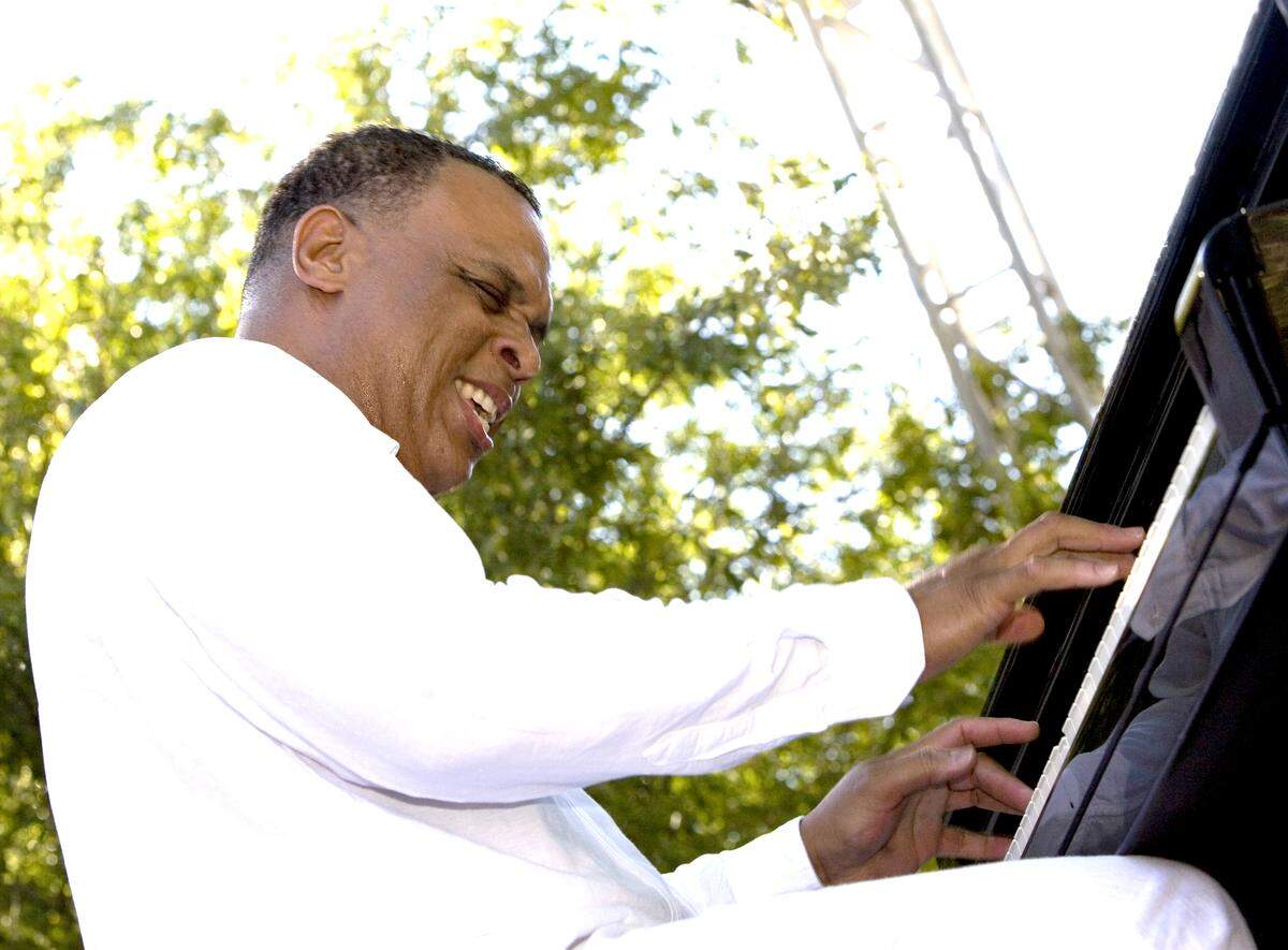 Chuchito Valdes blends jazz and Caribbean rhythms on the piano.