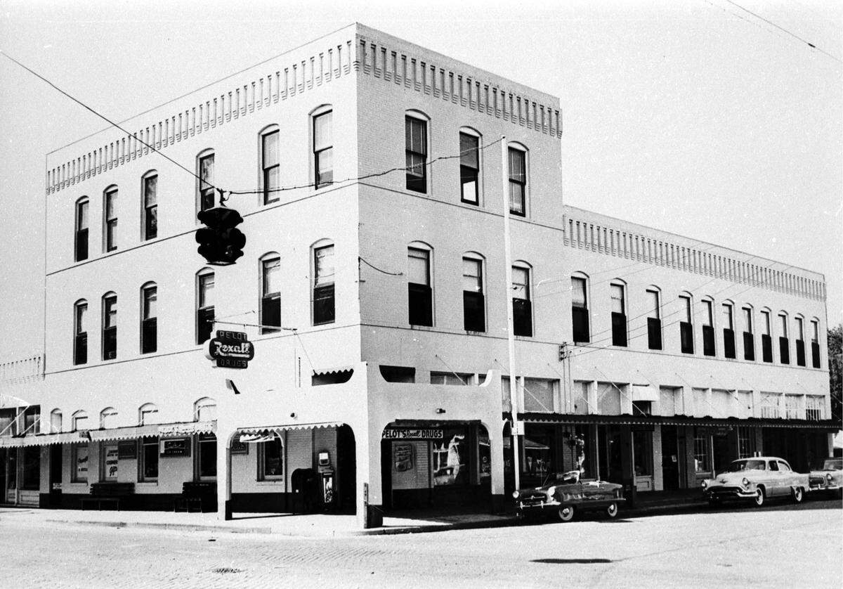 The Davis Building, which housed Pelot’s drug store since 1934, located at Manatee Avenue 9th Street East in Bradenton, shown in 1954.