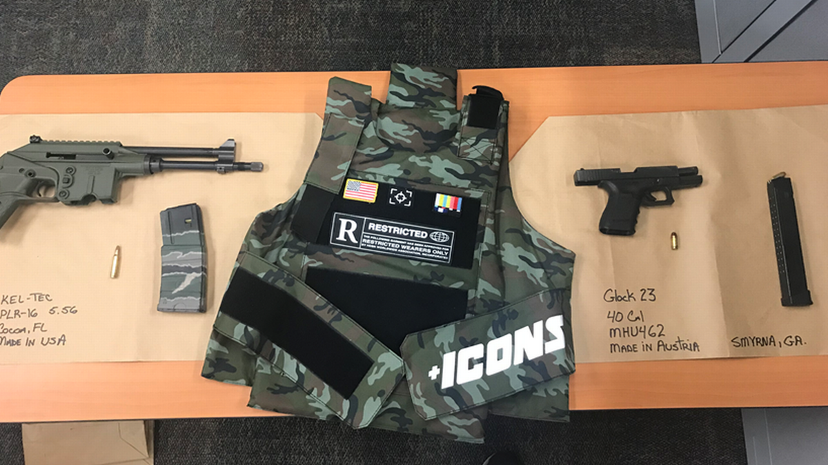 These are the weapons Manatee County deputies found inside a fentanly dealer’s vehicle during a traffic stop in 2019. Johnny Ordaz, 32, now faces life in prison after being convicted in federal court this week.
