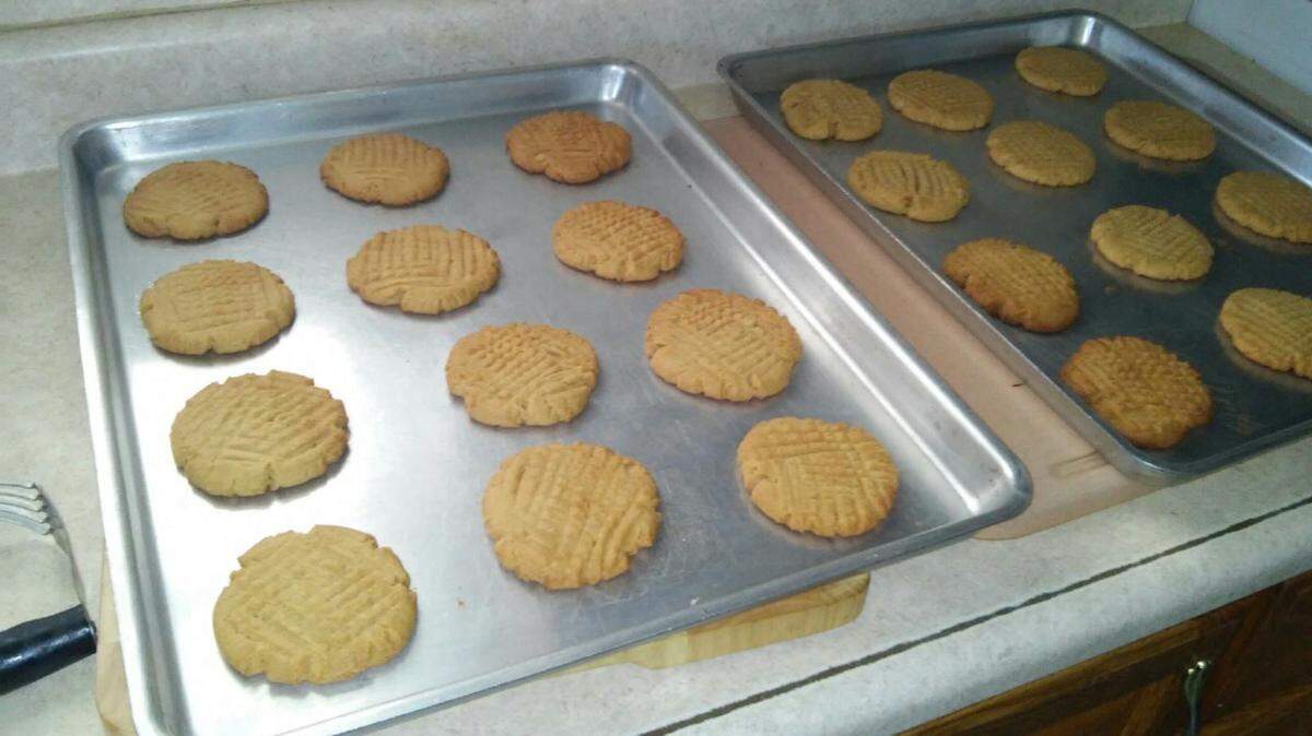 Peanut butter cookies have been a popular item in the Eicher household this month.