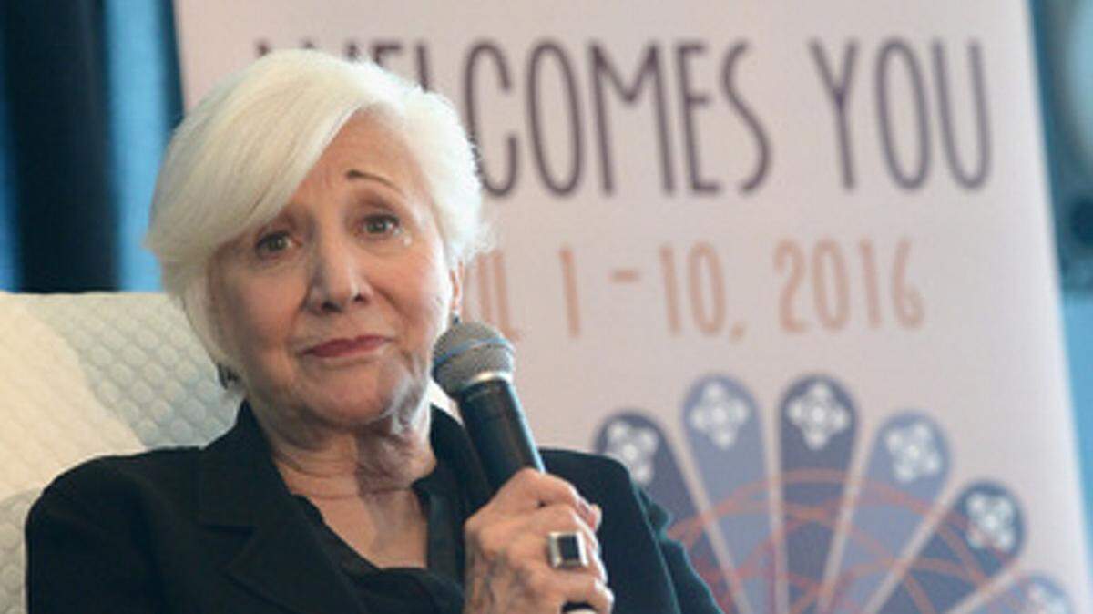 Olympia Dukakis speaks onstage during the "Conversation with Olympia Dukakis" on Friday at the Sarasota Yacht Club.(Photo by Gustavo Caballero/Getty Images for Sarasota Film Festival 2016)