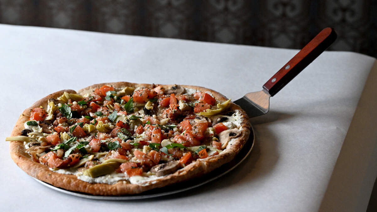 The Four Seasons pizza at the Dough Forge at 515 27th Street East, Bradenton on September 30, 2025. 