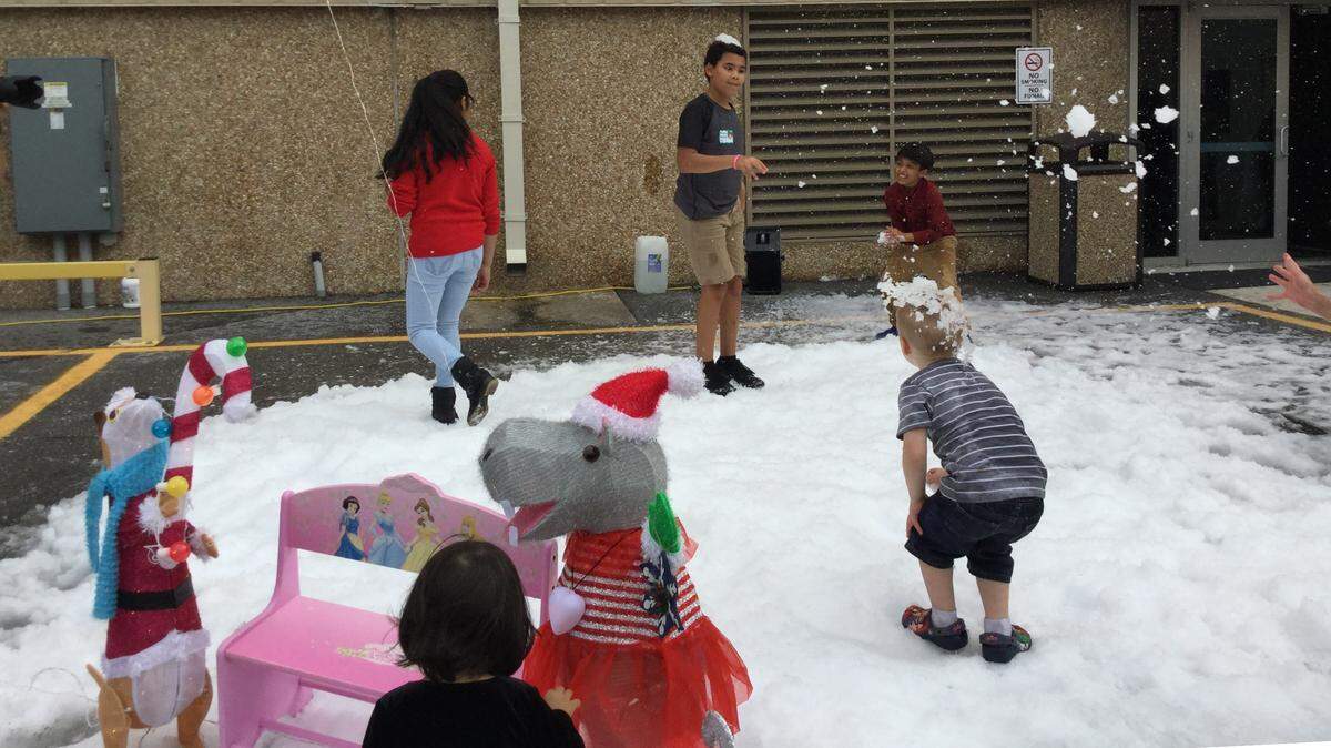 Thanks to Feld Entertainment Studios, this year’s Manatee County Sheriff’s Office Flight to the North Pole for sick and disabled children was truly a winter wonderland.