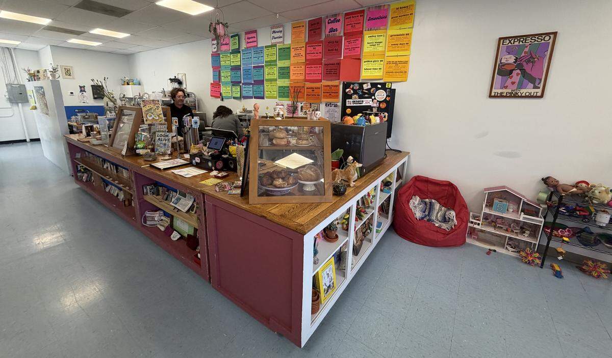 The Smiley Face Cafe, 923 10th St. E., Palmetto, features breakfast, smoothies, coffee and more. The cafe, which opened in September 2025, has a kids area, shown on the right.