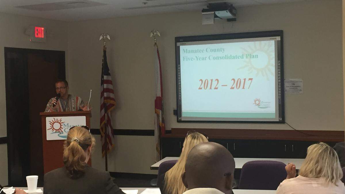Manatee County nonprofits attended a Community Development Block Grant orientation on Monday morning in the county administration building. 
 CLAIRE ARONSON/Bradenton Herald