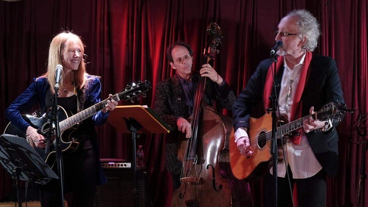 Left to right: Dodie Pettit, Steven “Muddy” Roues and Rex Fowler make up the revival of Aztec Two Step, a folk rock band that’s been making music since the 1970s.