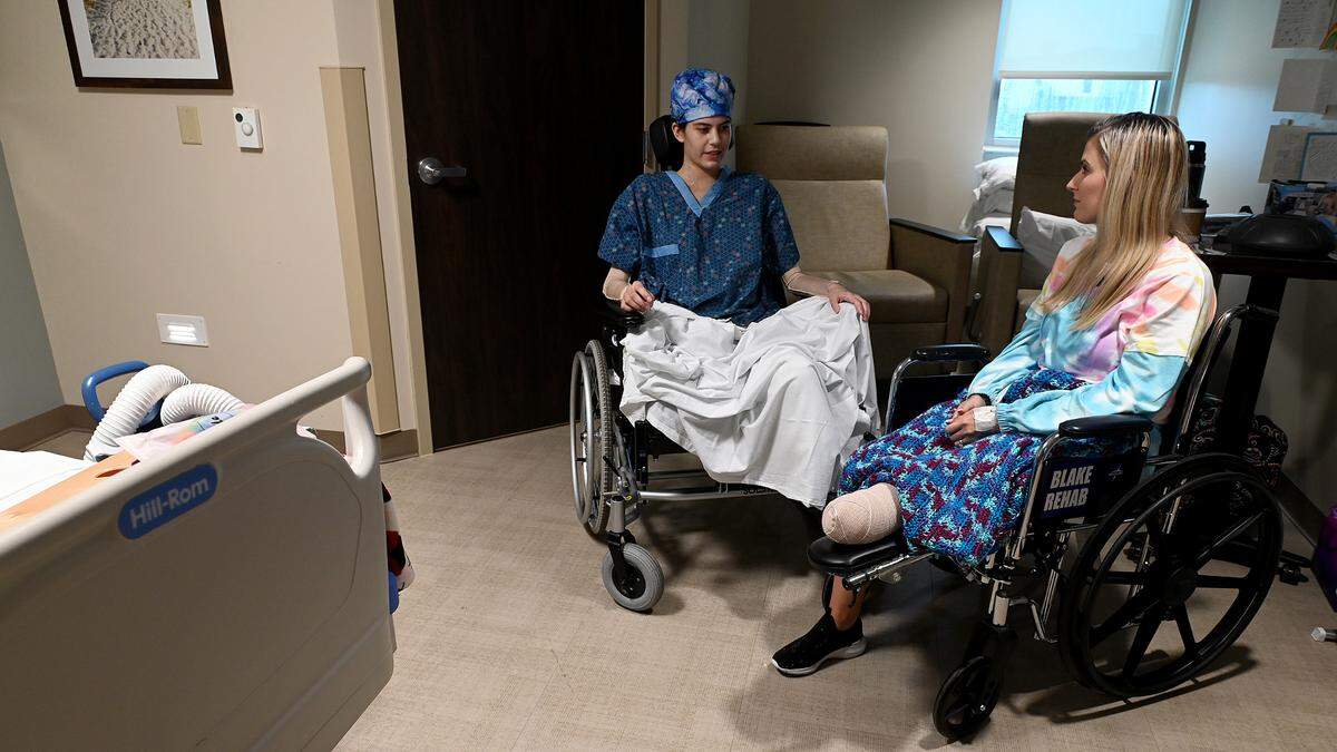 Alexis Gould, 18, survived what some called an ‘unsurvivable’ car accident and is facing a long road to recovery as a double amputee. While undergoing treatment at Blake Hospital, Gould found a mentor and friend in Rebekah Gregory, an amputee and survivor of the 2013 Boston Marathon bombing.