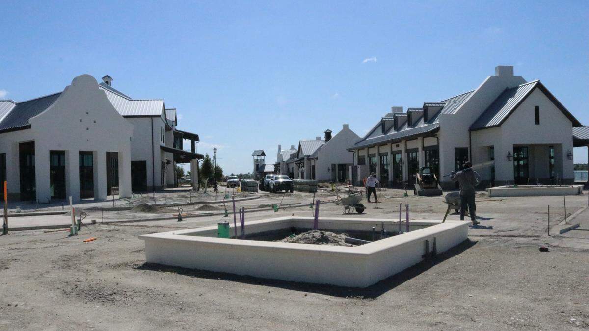 4/28/2021-- Waterside Place, the new town center for Schroeder-Manatee Ranch’s Sarasota village, is expected to open late this summer.