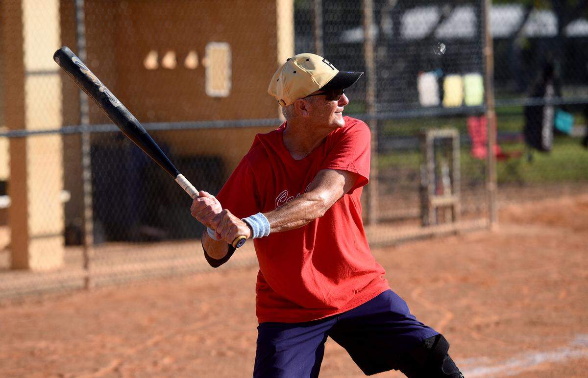 Wayne Kopp is a board of director member and a player in the Bradenton Senior Softball League.