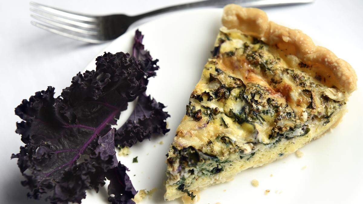Rainbow chard quiche. Photo by Toni L. Sandys for The Washington Post