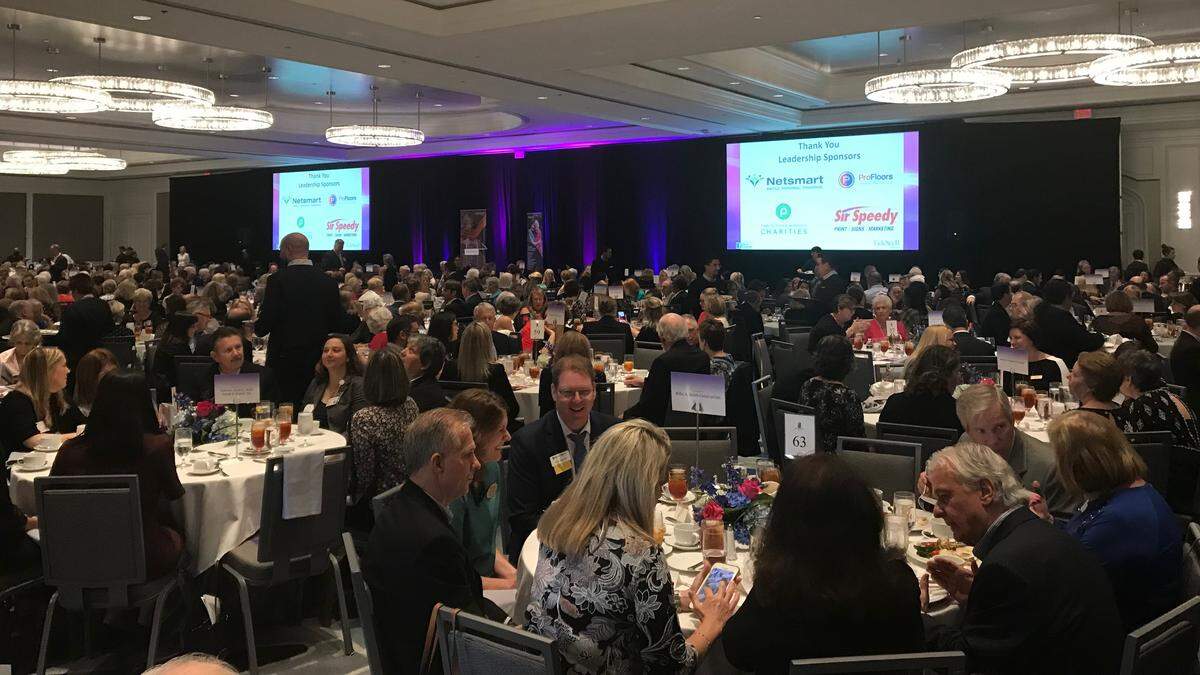 A crowd of more than 900 turned out to hear Olympic gold medalist Scott Hamilton speak Friday at The Ritz-Carlton Sarasota. Hamilton was in town to address the 10th Annual Tidewell Hospice Signature Luncheon.