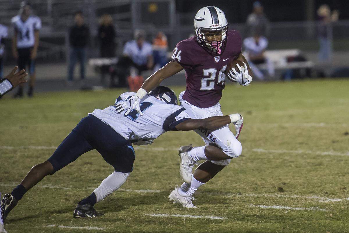 Tailback Cam White provides an experienced threat out of the backfield for the Pirates.