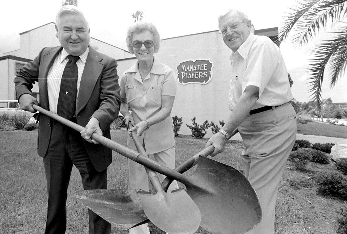 Manatee Players groundbreaking ceremony in 1977