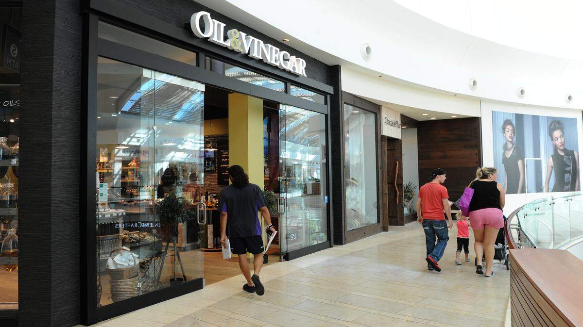 Oil and Vinegar is one of several locally based stores in The Mall at University Town Center. The mall is celebrating its one year anniversary. 
 GRANT JEFFERIES/Bradenton Herald