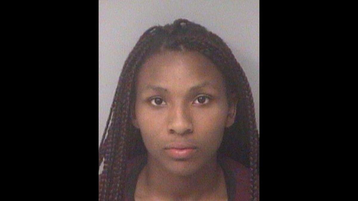 Charisse Stinson, 21, the mother of slain 2-year-old Jordan Belliveau, was taken into custody Tuesday night and faces a first-degree murder charge in connection to her son’s death, according to Largo Police Chief Jeff Undestad. She is shown in a mugshot from an April 2017 arrest.