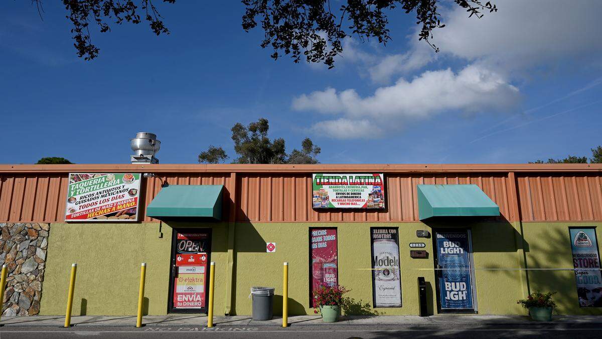 The Tienda Latina at 1239 60th Ave. W. on Jan. 5, 2026. Two men have been arrested following the armed robbery of this store in Bradenton, according to the Manatee County Sheriff’s Office. 