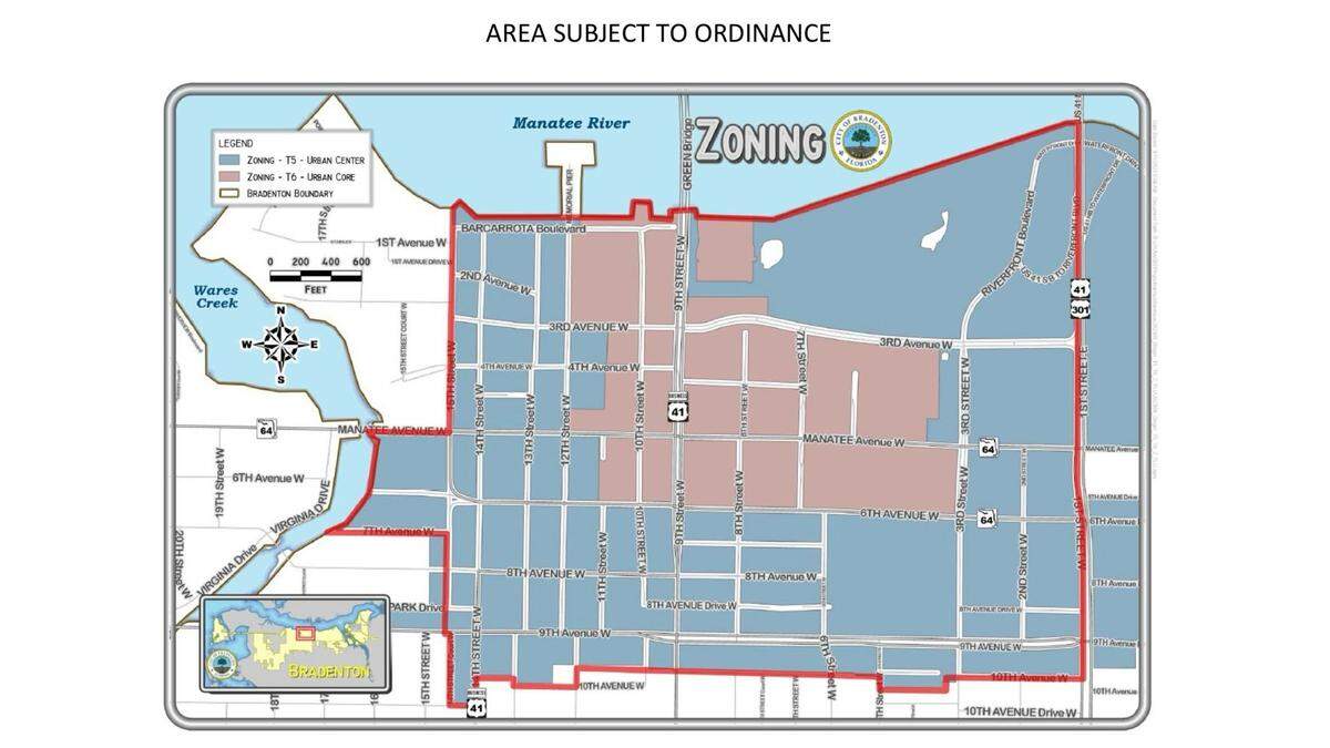 The Bradenton City Council voted to approve a new zoning policy that allows developers to build taller buildings within these boundaries downtown.