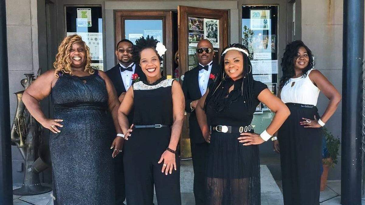 Gospel group Truality performs most Sundays at the Blue Rooster, a bar and grill in Sarasota.