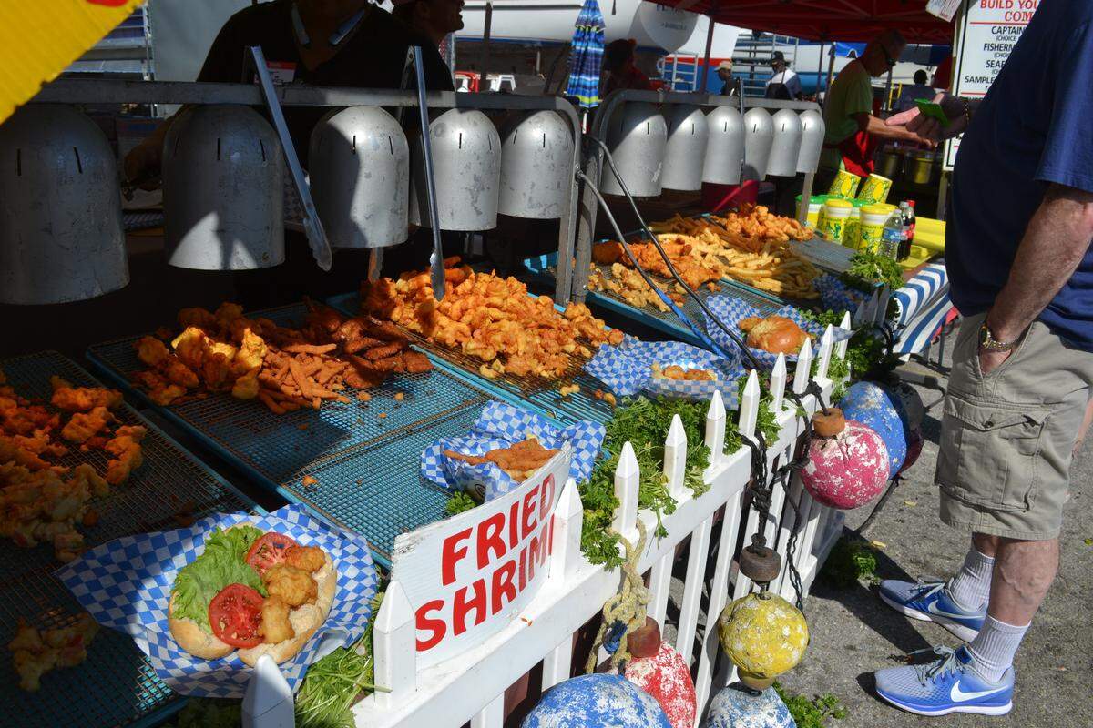A bounty of crispy fried fish was served at the 2019 Cortez Commercial Fishing Festival.