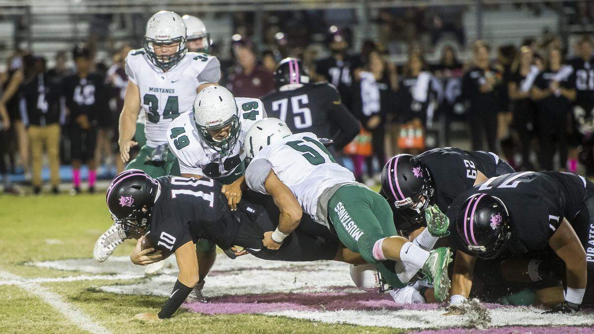 Braden River quarterback Bryan Gagg can beat opponents with his arm and his legs. The Pirates are looking for another big season from the East Carolina commit as they seek a deep postseason run.