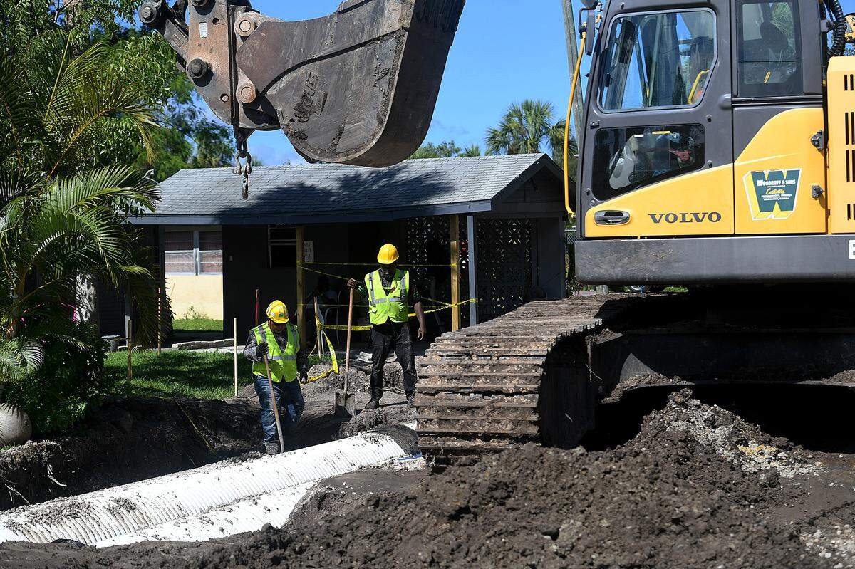 08/12/21—Drainage improvement projects in Rubonia are coming along, making a noticeable difference to some residents in the community.