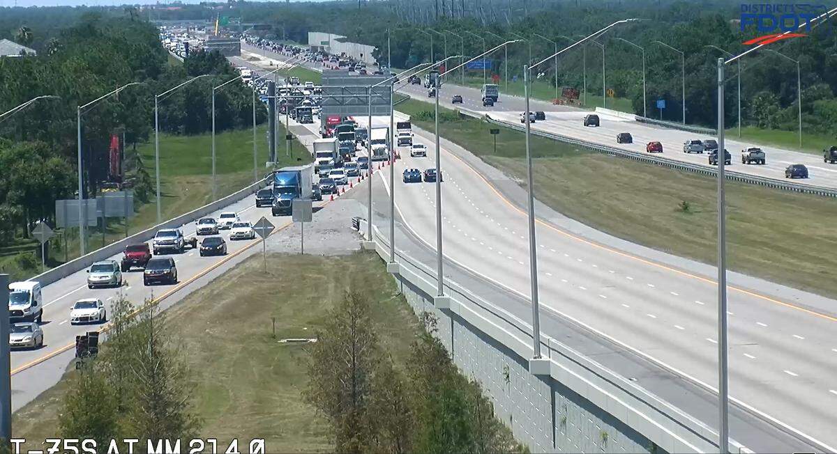 Traffic was directed off of Interstate 75 South in Manatee County on Wednesday afternoon after a fatal, multi-vehicle accident. 