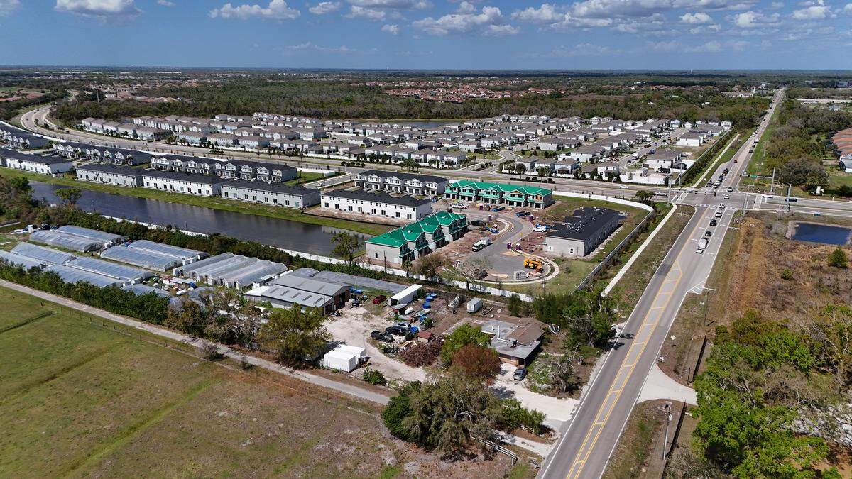 New Manatee County housing developments are pictured along Lorraine Road, where county officials say the road is ready for expansion, but the $117 million project may not happen for another 5 years. Lorraine Road is pictured on March 10, 2026.