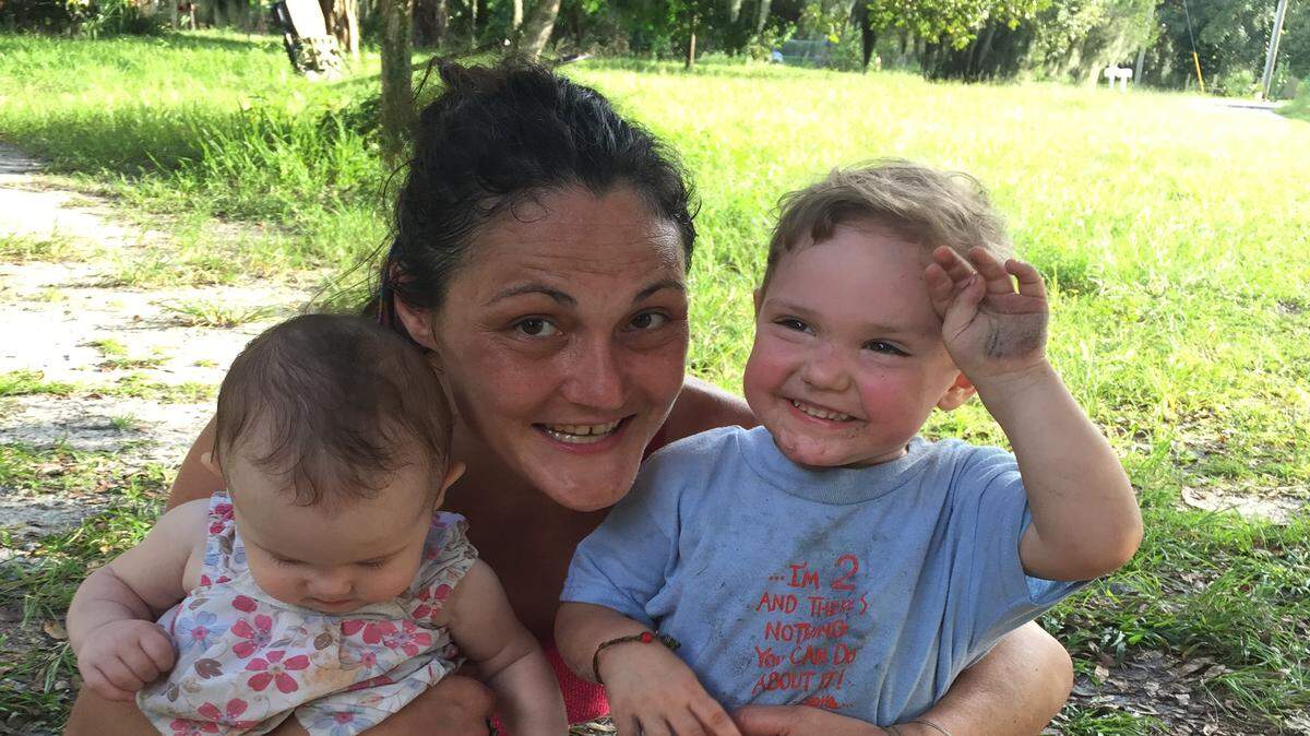 Amanda Gates holds daughter, Paisley Whitley, and son Devon Whitley.PHOTO PROVIDED