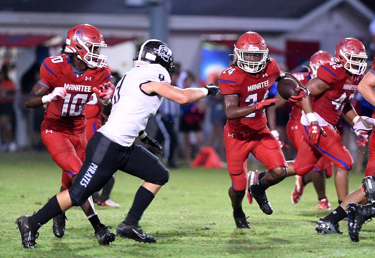 Tyreak Allen and the Manatee Hurricanes will be looking for their first win when they head to Lakeland to face the Kathleen Red Devils.
