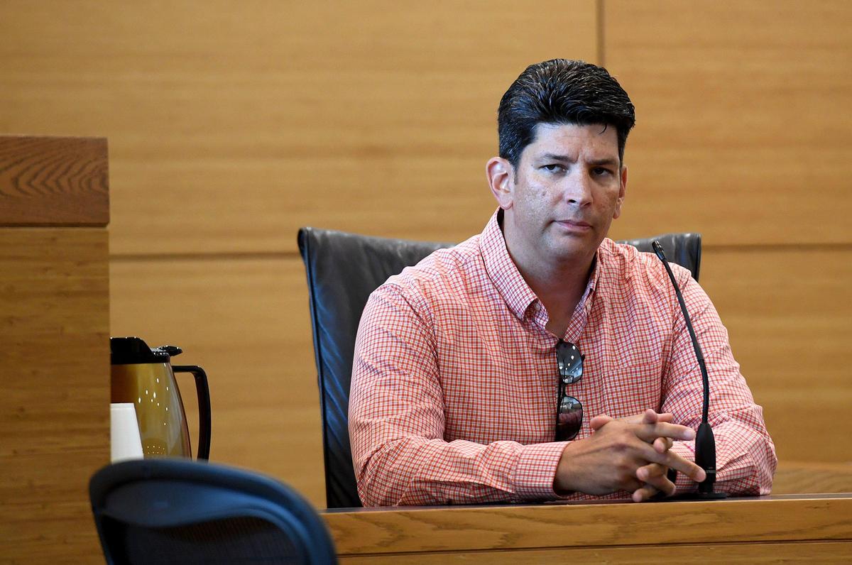 Det. Jaime Rivera testifies as Dominick Hawkins appears in court five years and eight months after he was charged with kidnapping a five-year-old girl from near her home in the Wayside Glen Mobile Home Park.