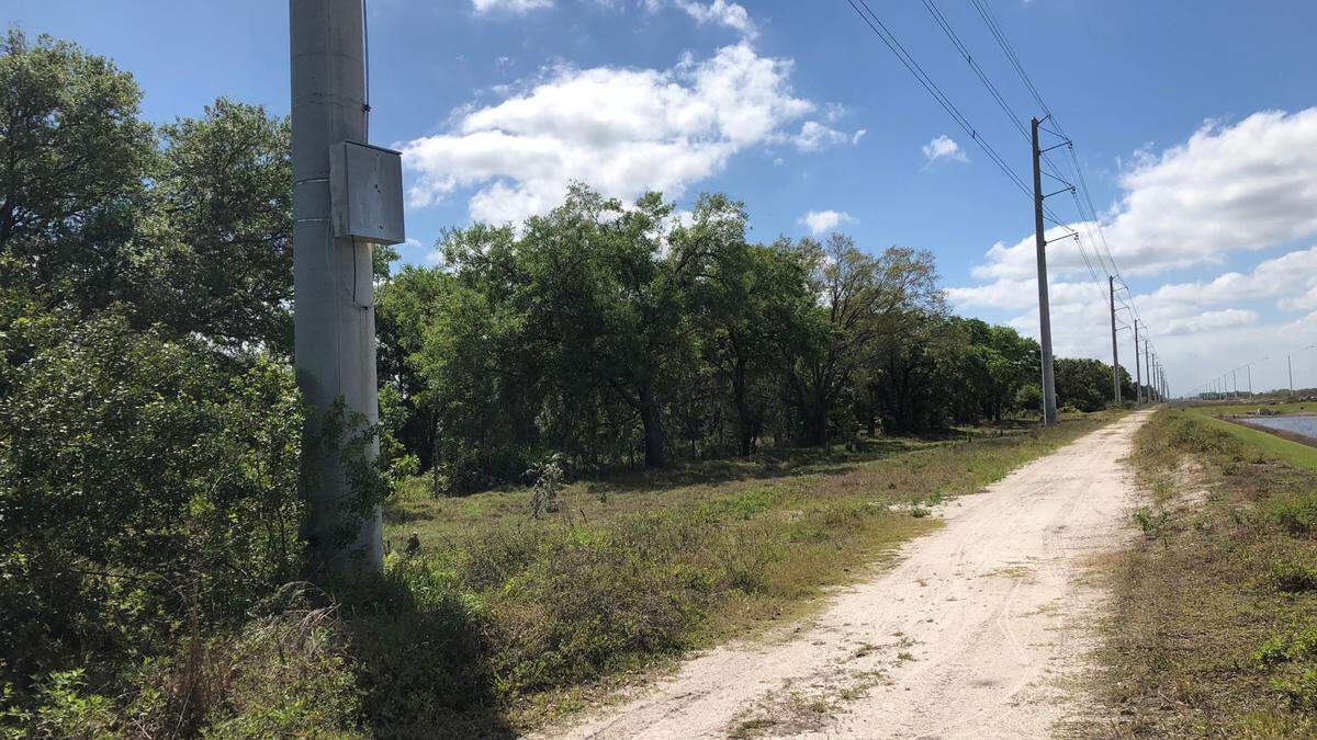 3/17/2021--Developer Schroeder-Manatee Ranch is seeking an exception to the county’s comprehensive plan to allow it to develop 2,300 acres east of Manatee County’s future development area boundary. The line was established to preserve agricultural lands. Shown above is Bourneside Road, along one edge of the property in question. The request is scheduled to go before the county commission on April 15.