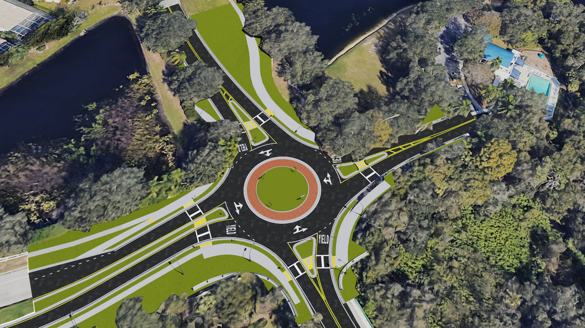A planned roundabout at Honore Avenue and Old Farm Road is intended to facilitate the flow of traffic at the heavily traveled intersection through Mote Ranch.