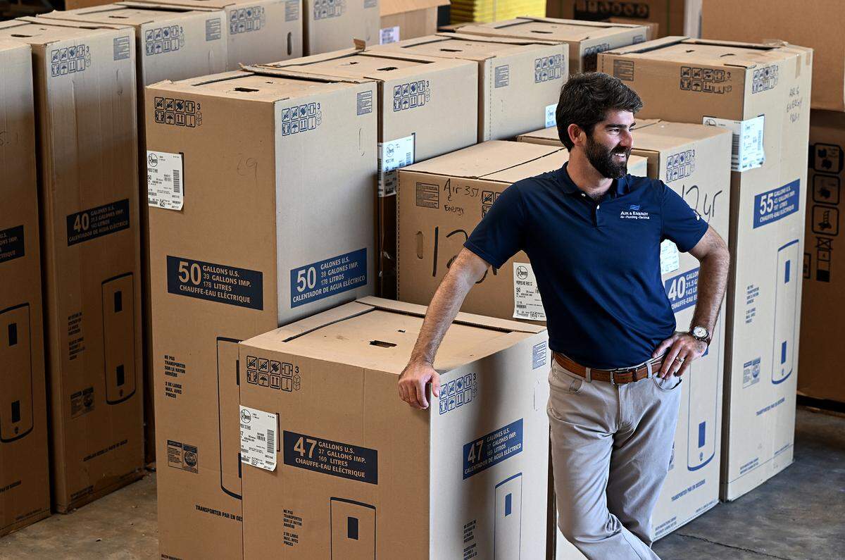 Stewart Moon, owner of Air and Energy in Bradenton, talks about how his company mitigates the heat for employees, especially in the busiest and hottest part of the year.
